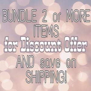 Bundle multiple items for discount offer!